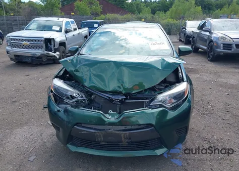 2015 Toyota Corolla Le из США, поврежденный, VIN 5YFBURHE4FP300348